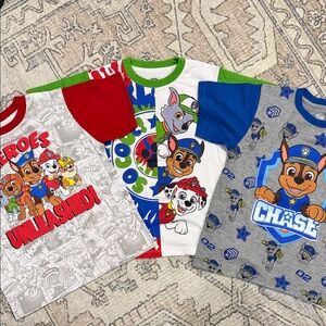 Paw Patrol Kids Shirts, Set of 3